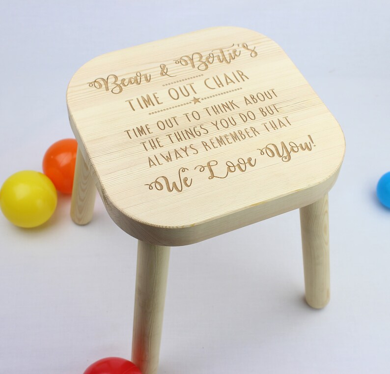 Time Out Stoel Naughty Stoel Time Out Kruk Naughty Stap Etsy