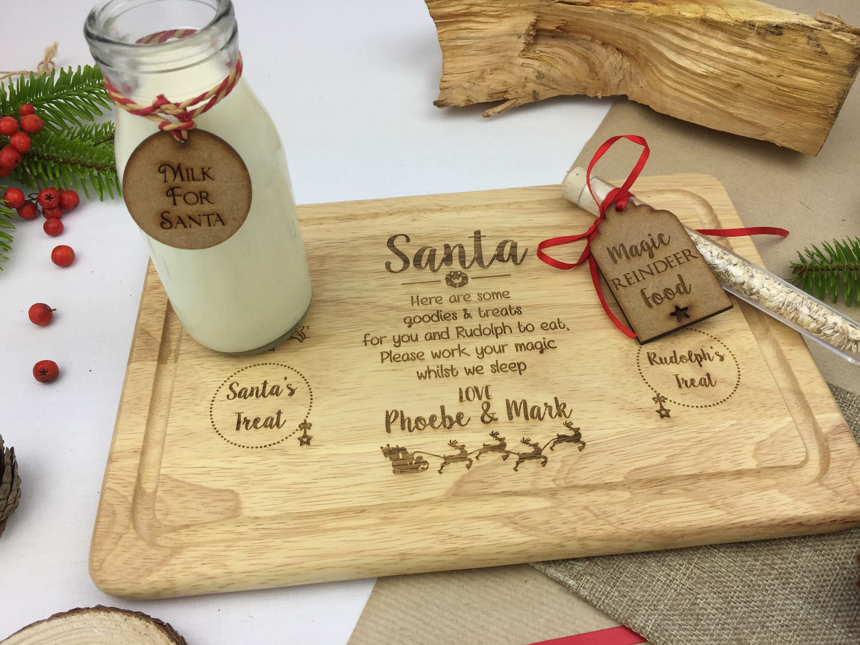 Christmas Eve Board personalised Christmas Eve Plate Etsy