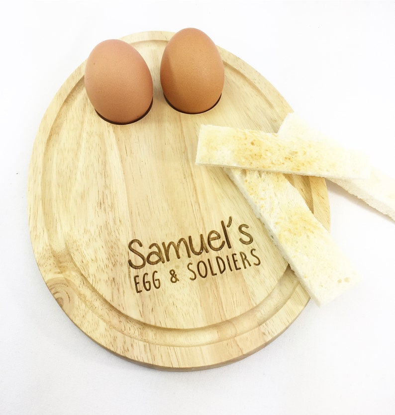 Personalised Egg Board Egg and Soldier Board Breakfast Etsy UK