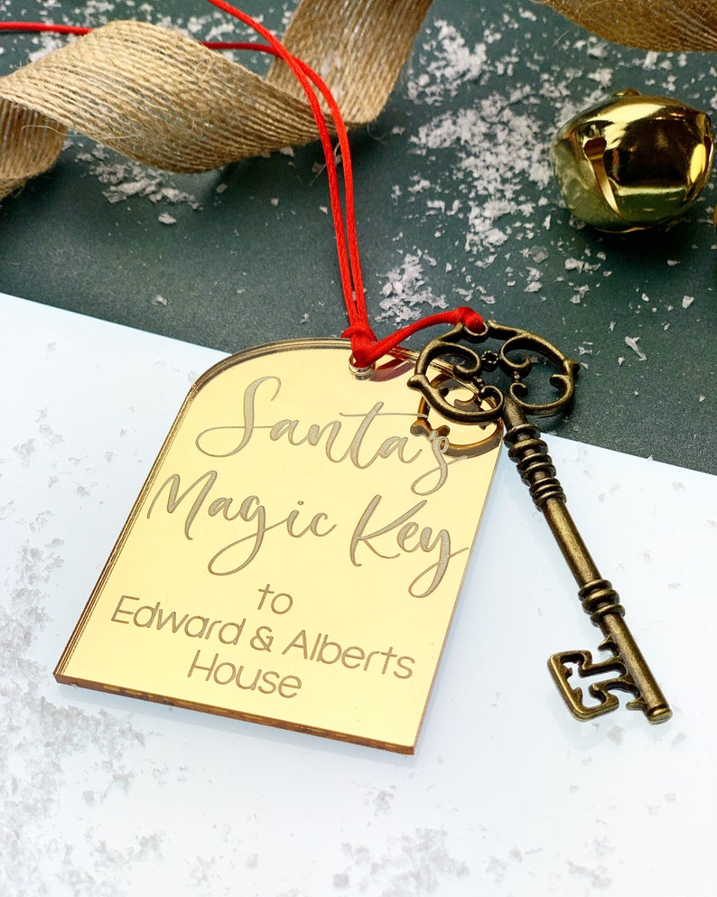Personalised Santas magic key, Personalised Santa Key, Christmas Key, Christmas Eve essential, No Chimney no problem, Father Christmas Key image 4