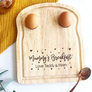 Personalised gift for Mummy, Gift ideas for Mum, Egg board, Personalised breakfast board, Handmade gift, Gift for her, Dippy egg board,