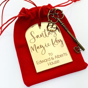 Personalised Santas magic key, Personalised Santa Key, Christmas Key, Christmas Eve essential, No Chimney no problem, Father Christmas Key image 7