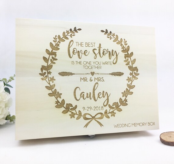 Wedding Memory Box Keepsake Wedding Gift Memory Box Etsy