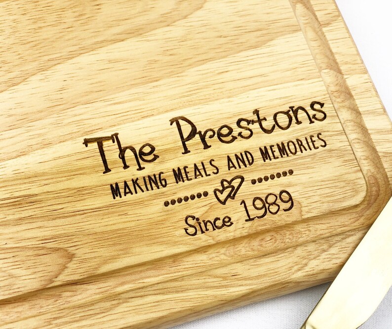 Personalised Chopping Board Family Gift Kitchen Gift New Etsy UK