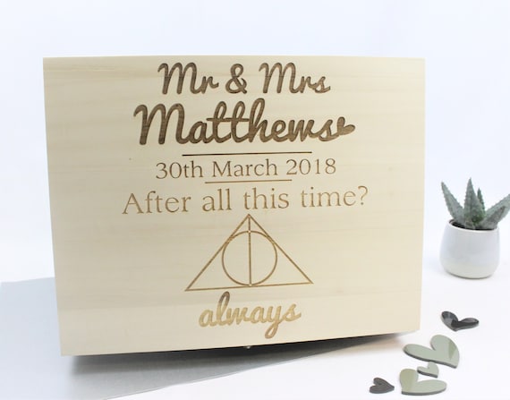 Wedding Memory Box Harry Potter Keepsake Memory Box Etsy