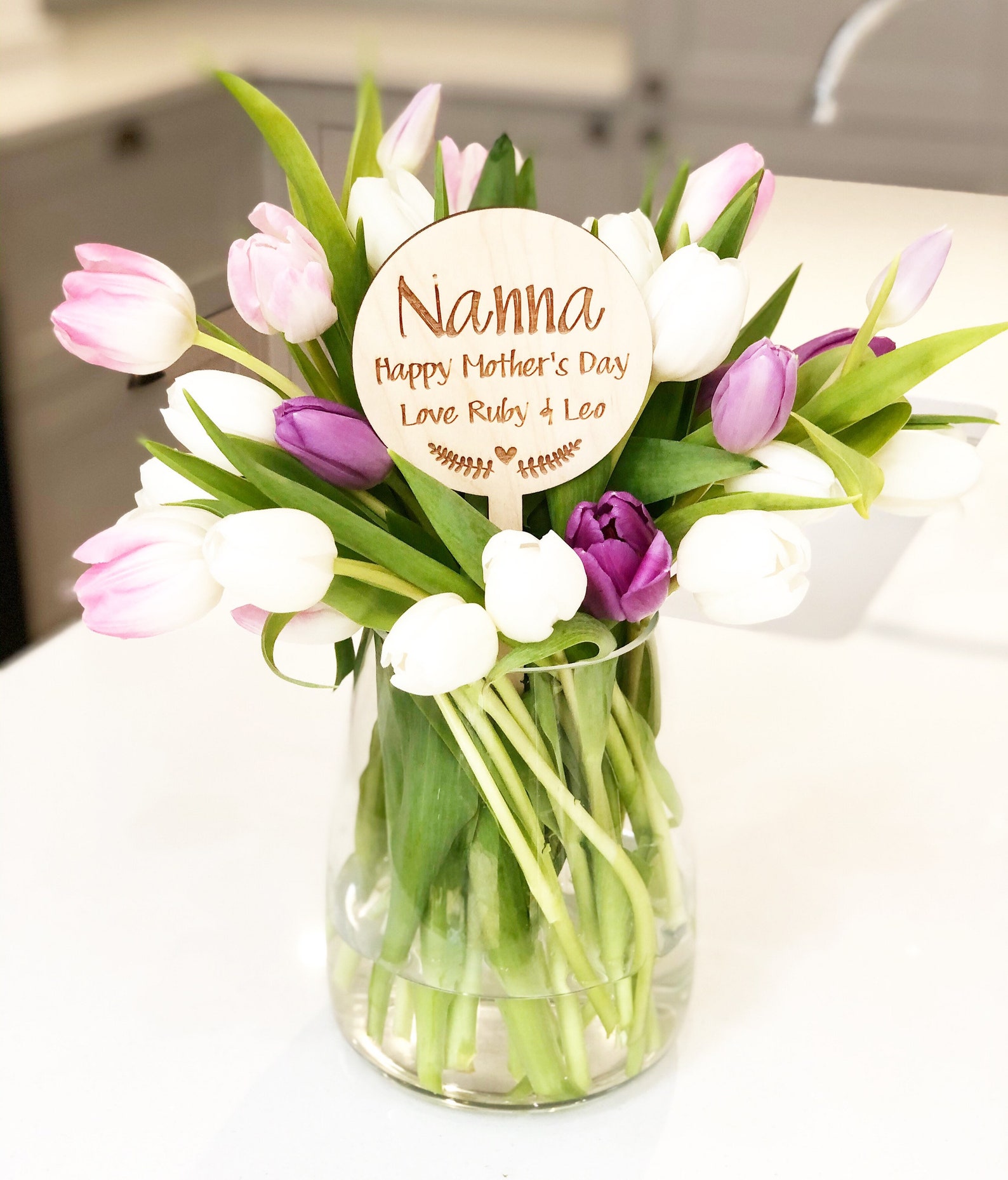 Bouquet sign nanna gift nanna mothers day gift flower  etsy