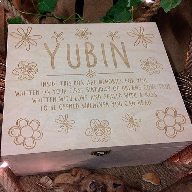 1st Birthday gift Memory box Time capsule box New baby Etsy