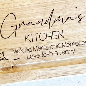 Personalised chopping board, Gift for Grandma, Gift for Nanna, Cooking gift, Personalised gift for Grandma, Gift for grandparent