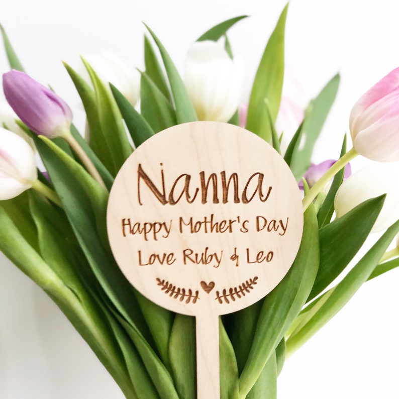 Bouquet sign nanna gift nanna mothers day gift flower  etsy