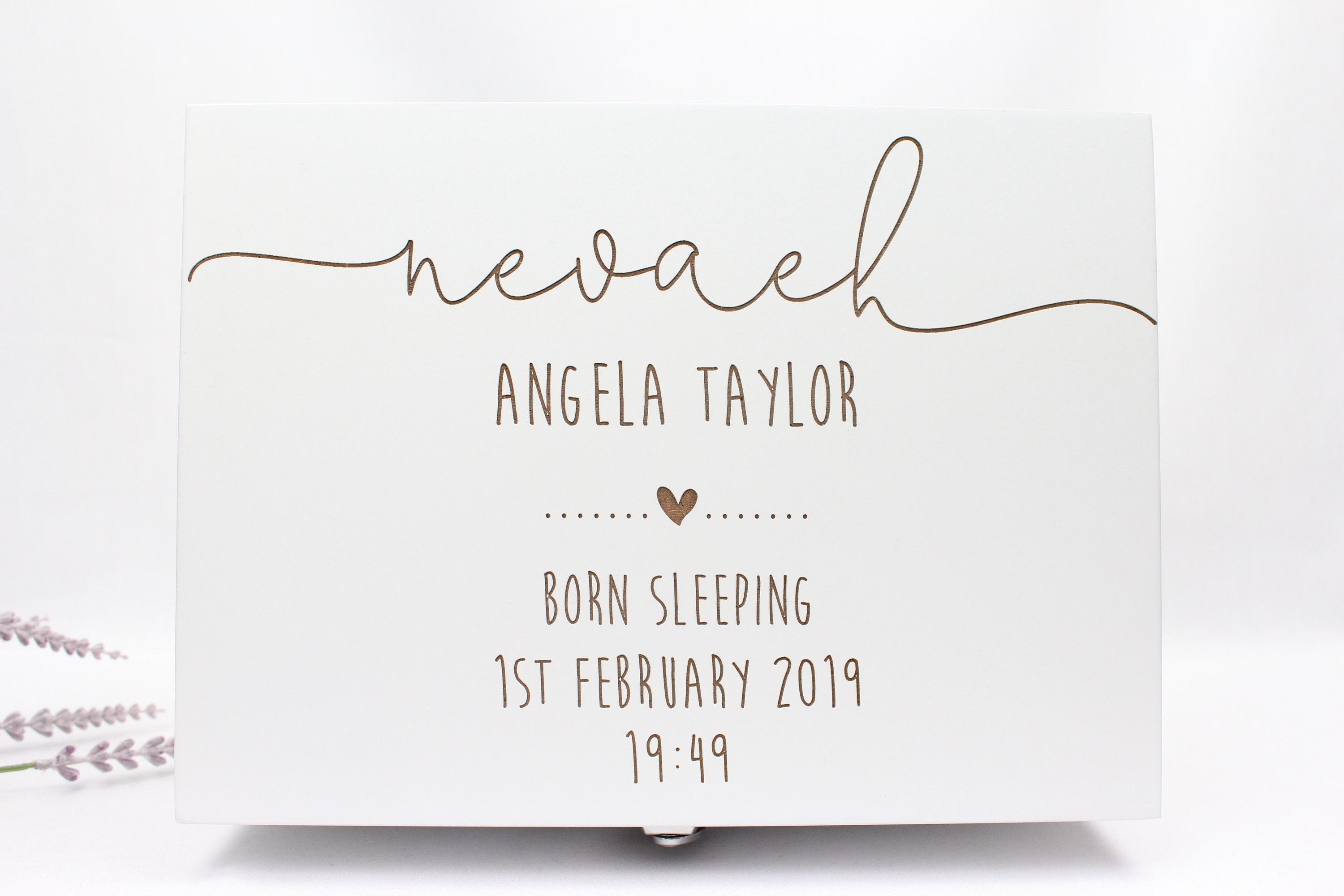 Born sleeping Baby memory box Stillborn memory box Keepsake Etsy