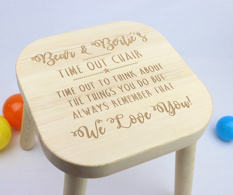 Time Out Stoel Naughty Stoel Time Out Kruk Naughty Stap Etsy