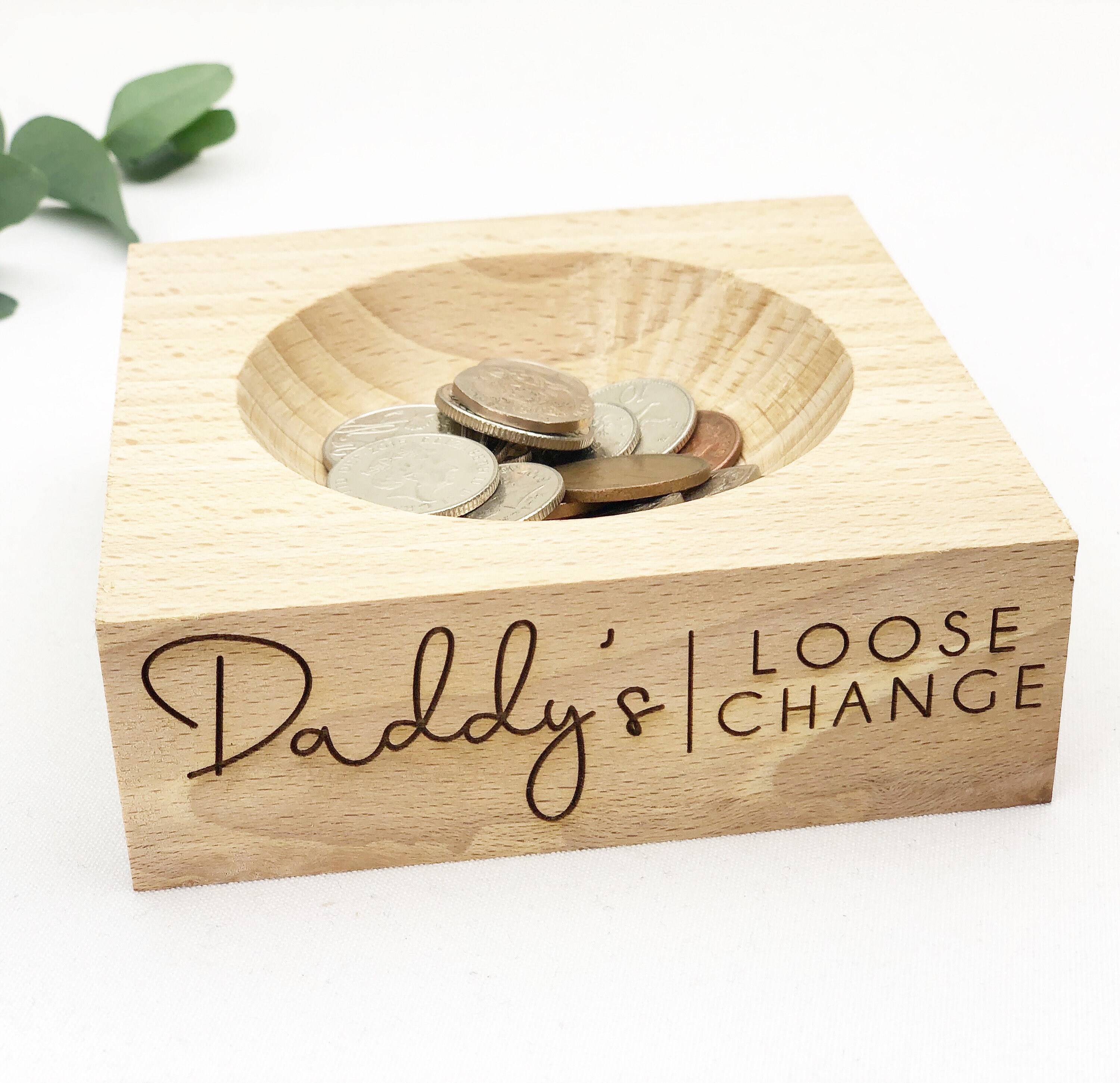 Personalised Coin Dish Coin bowl Key Tray Key Dish Etsy