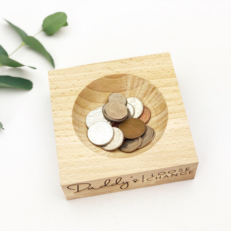 Personalised Coin Dish Coin bowl Key Tray Key Dish Etsy