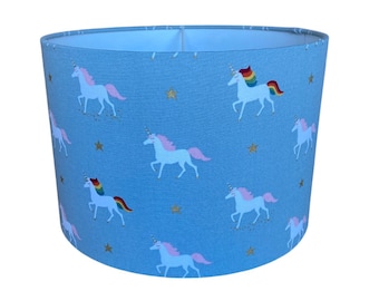 Handmade Fabric Lampshade, Sophie Allport - Unicorns