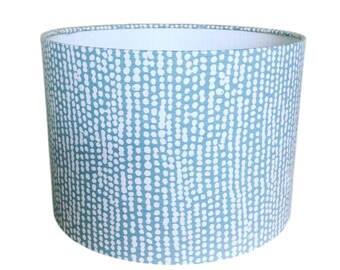 Handmade Fabric Lampshade 'Rainfall' in Duck egg by Studio G
