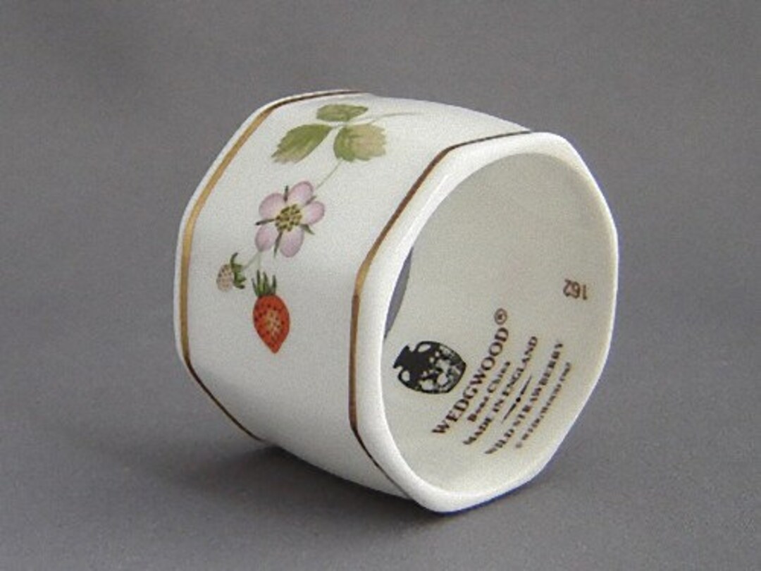 Wedgwood Napkin Ring Wild Strawberry Etsy