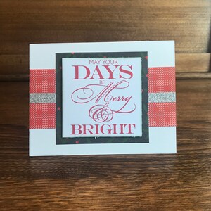 Homemade Christmas card; Christmas card homemade; Merry card homemade