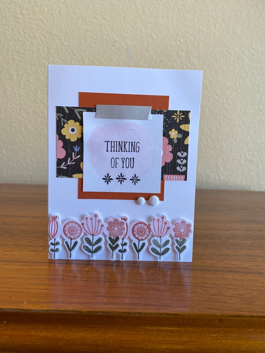 Homemade Thinking of You Card; Thinking of You Card Homemade; Thinking ...