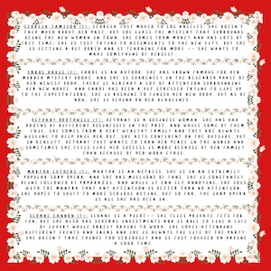 Tea Party Murder Mystery Party Game - digital files delivered via email image 4
