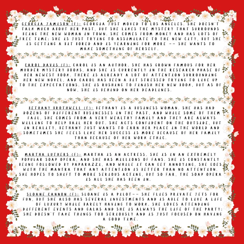 Tea Party Murder Mystery Party Game - digital files delivered via email image 4