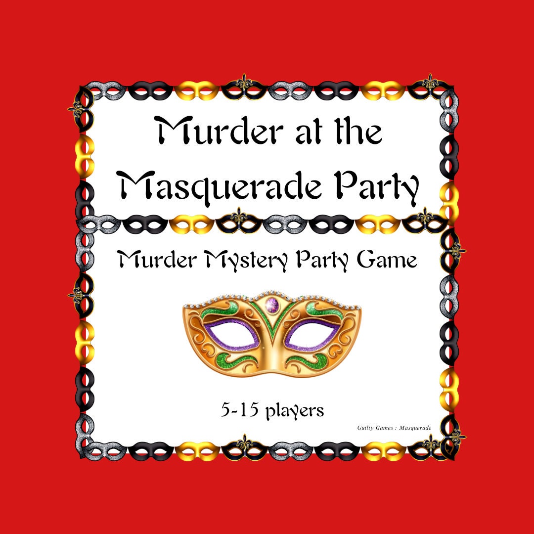 Murder At the Masquerade Murder Mystery Party Game - file digitali consegnati via e-mail - Etsy Italia Murder At the Masquerade Murder Mystery Party Game - file digitali consegnati via e-mail - Etsy Italia