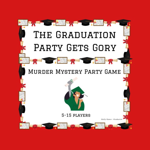 A Graduation to Die For Murder Mystery Game Kit - Themed Party Fun