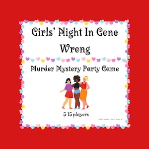 Murder at the Girl&#39;s Night In Murder Mystery Party Game - digital files delivered via email