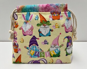 Bunny Gnomes Sock Drawstring Bag