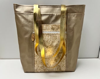 Gold Firefly Tote Bag