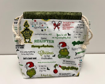 Funny Quotes Medium Drawstring Bag