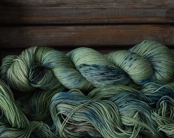 Sock Yarn - "Tarquogen" - Merino / Nylon - Hand Dyed - 100g