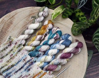 Magic Collection Set - 5 x Mini (20g) or 5 x 100g skein - Multiple bases available - Hand Dyed Yarn - Dyed to Order