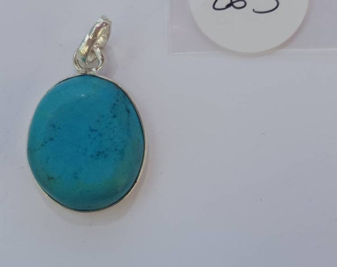Turquoise handmade Designer 925 Sterling Silver pedant.Gifts For Women.Gift Idea,Women's Jewellery.Girls charm handmade turquiose