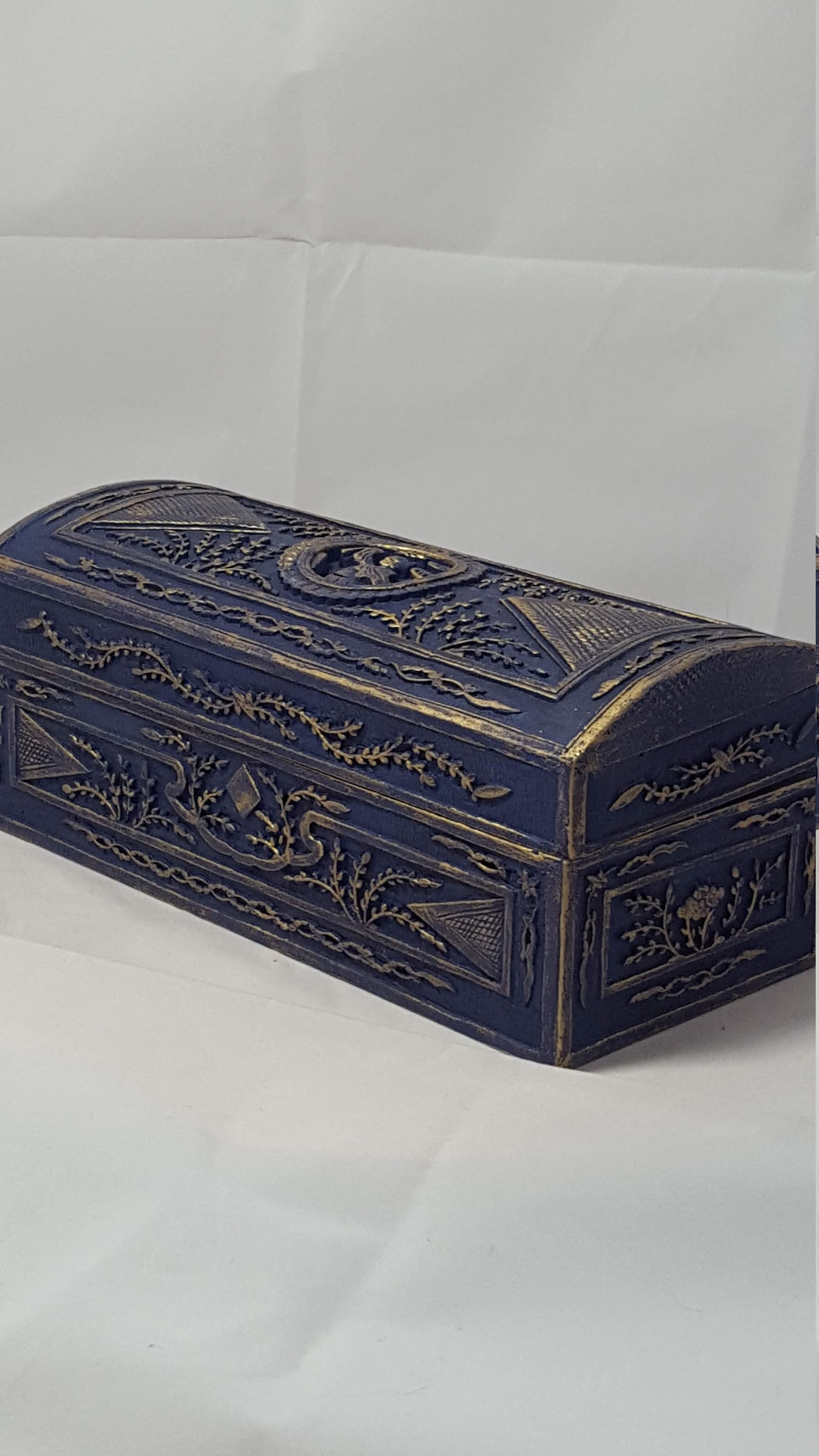 Sewing Box Wooden Box Carved Box Trinket Box Jewelry Box 