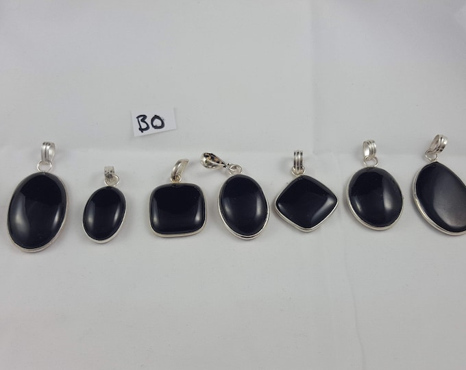 Black Onyx Gemstone Designer Pendant For Necklace, Gift For Her, 925 Solid Sterling Silver, Handmade Jewellery, Gift For Girls,