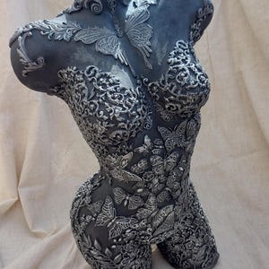 Mannequin art ladies torso,Female Mannequin art.Butterfly mannequin, steampunk mannequin,hand decorated mannequin display, boutique decor
