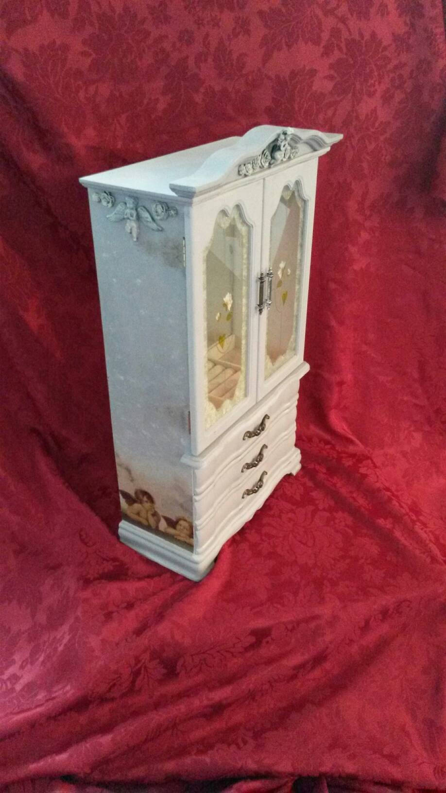 Sold Extra Large Jewellery Cabinet Large Tall Jewelry Box Girls