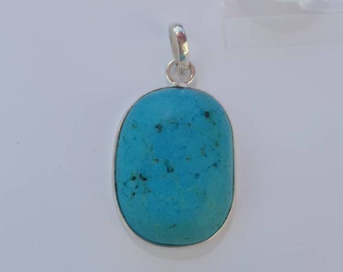 Turquoise pedant,Designer,925 Sterling Silver Jewellery,Gifts For Women.Gift Idea,Women's Jewellery.Girls charm.turquoise