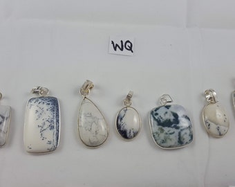 Dendritic Agate Gemstone,Designer,925 Sterling Silver Jewellery,Gifts For Women.Gift Idea,Women's Jewellery.Girls charm