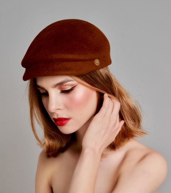 Leonie - Custom Handmade Leopard Print Melasine Felt Cap  display picture 3