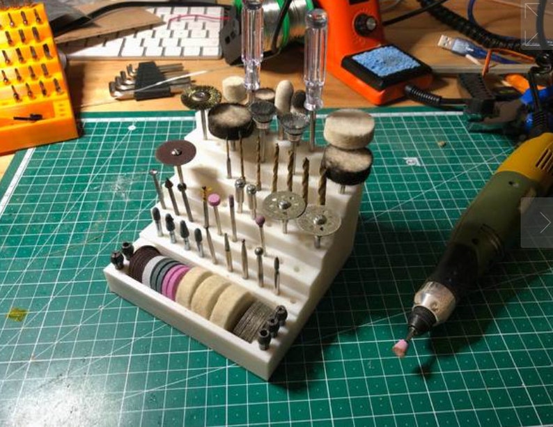 Dremel Tool Holder Dremel Proxxon Bit Organizer 3d Printed Etsy