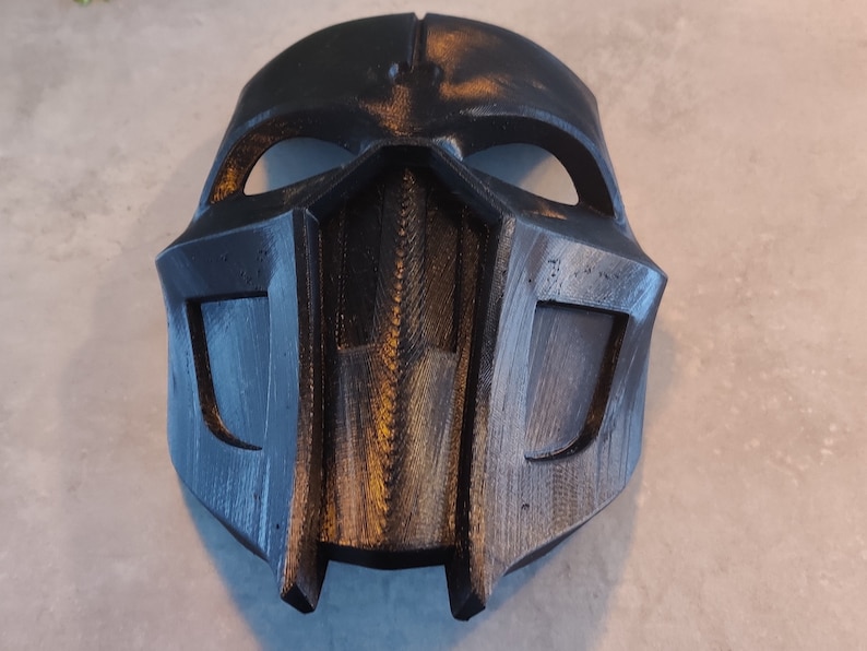 Noob Saibot Mask 3D Printed Raw Print DIY Mask 3 Colors Available Highly Durable Perfect For Your Noob Saibot Costume image 8