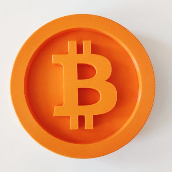 3D Printed Bitcoin Sign - Perfect for your wall, office - Perfect gift for a cryptocurrency lover