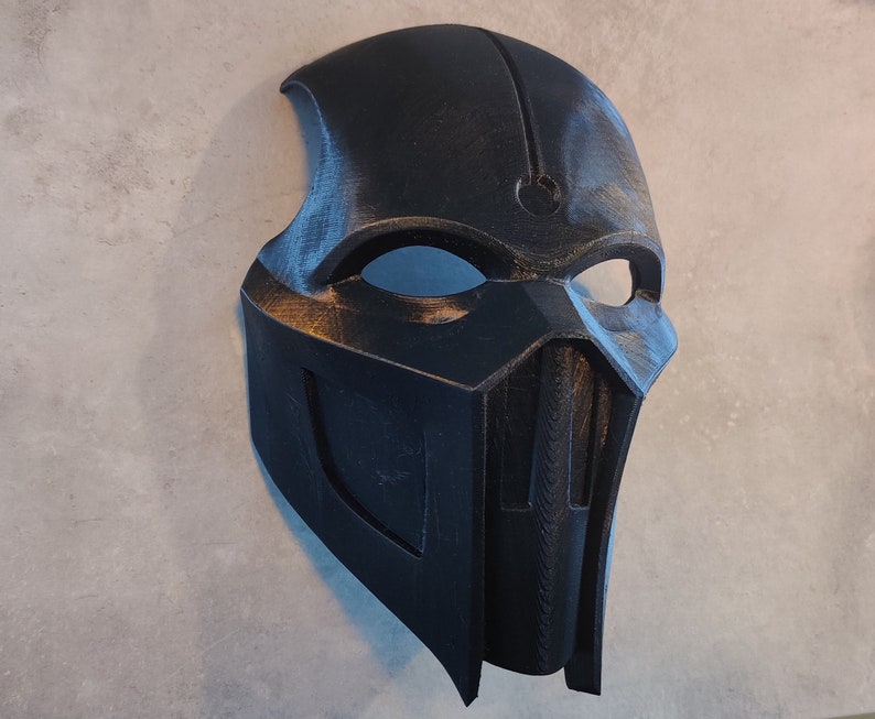 Noob Saibot Mask 3D Printed Raw Print DIY Mask 3 Colors Available Highly Durable Perfect For Your Noob Saibot Costume image 3