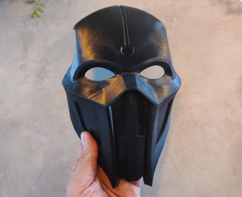 Noob Saibot Mask 3D Printed Raw Print DIY Mask 3 Colors Available Highly Durable Perfect For Your Noob Saibot Costume image 7