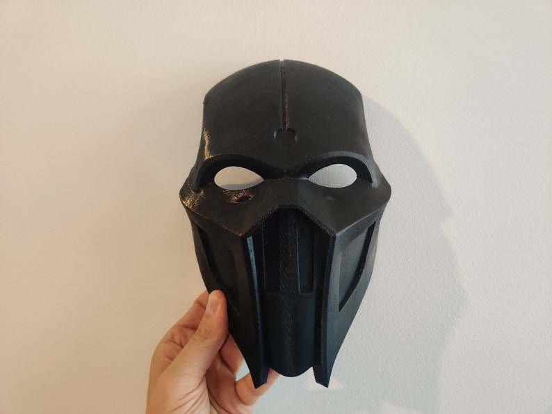 Noob Saibot Mask 3D Printed Raw Print DIY Mask 3 Colors Available Highly Durable Perfect For Your Noob Saibot Costume image 9