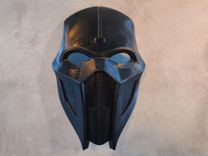 Noob Saibot Mask 3D Printed Raw Print DIY Mask 3 Colors Available Highly Durable Perfect For Your Noob Saibot Costume image 4