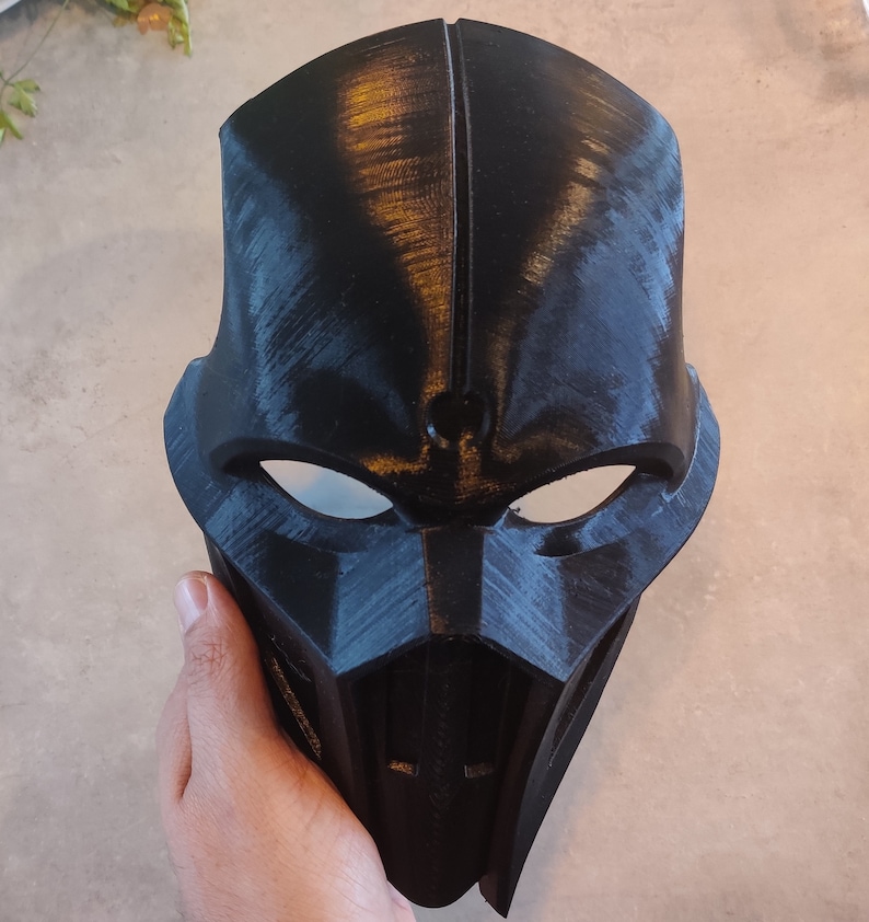 Noob Saibot Mask 3D Printed Raw Print DIY Mask 3 Colors Available Highly Durable Perfect For Your Noob Saibot Costume image 5