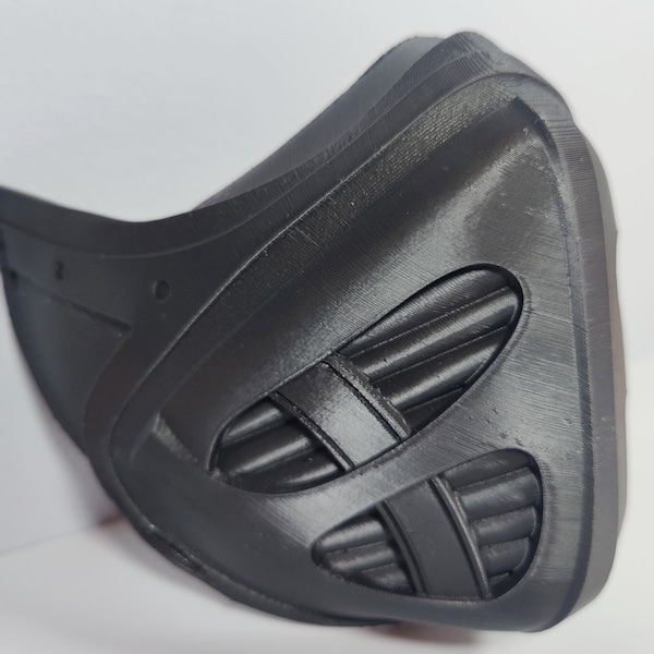 Dune Mask 3D Printed | Three Colors Available: Black, White, Gray | Exceptionally Durable for Cosplay | Inspired by Fremen & Paul Atreides