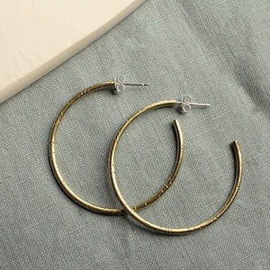 Brass Hoop Earrings, Brass Hoops, Brass Earrings, Hammered Brass hoops, Brass Jewellery